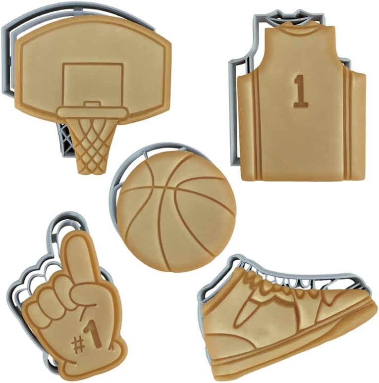 Basketball Cookie Cutter Set of 5