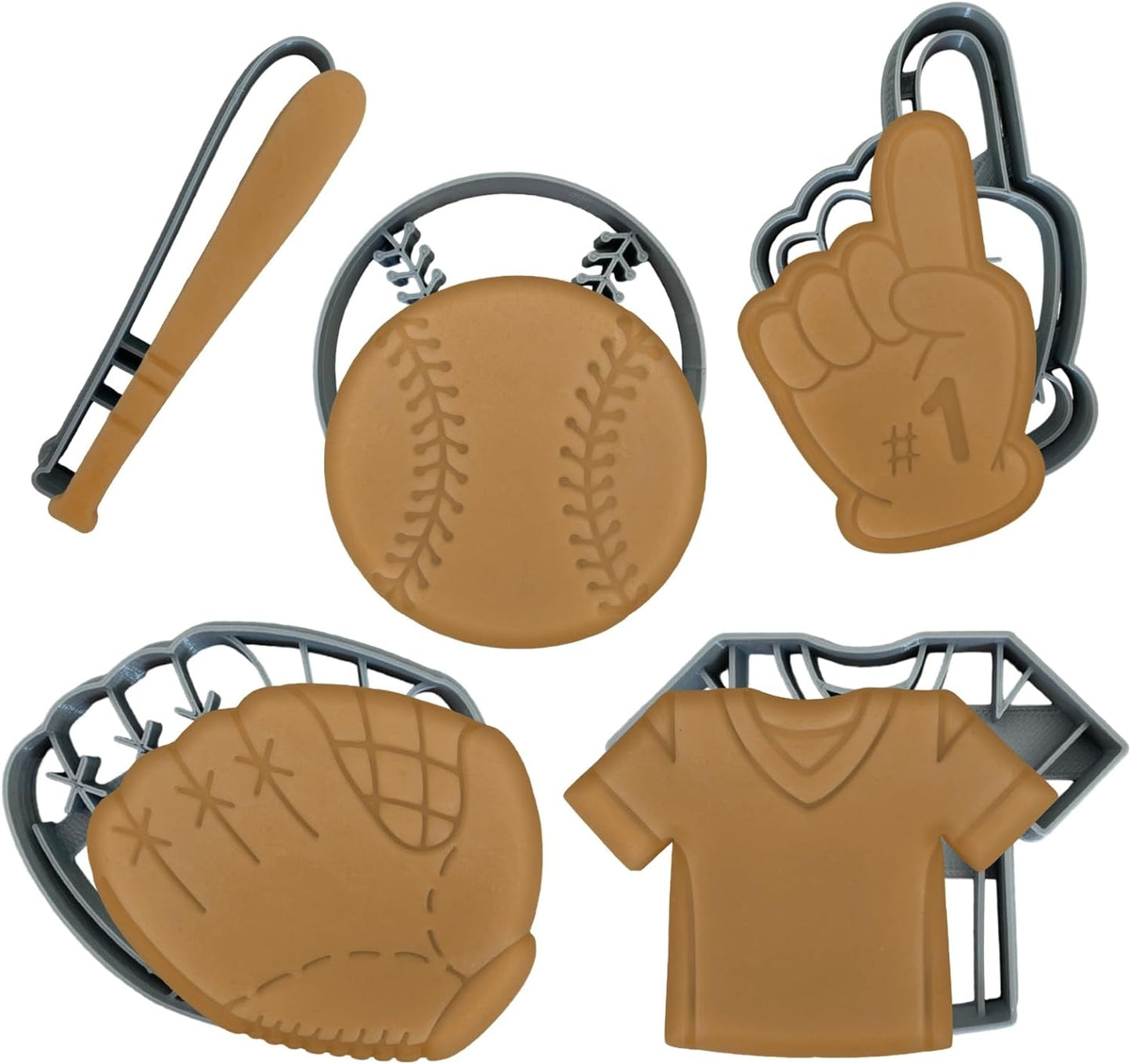 Baseball Cookie Cutter Set of 5