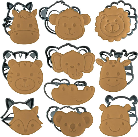 Safari Animal Cookie Cutters set of 10