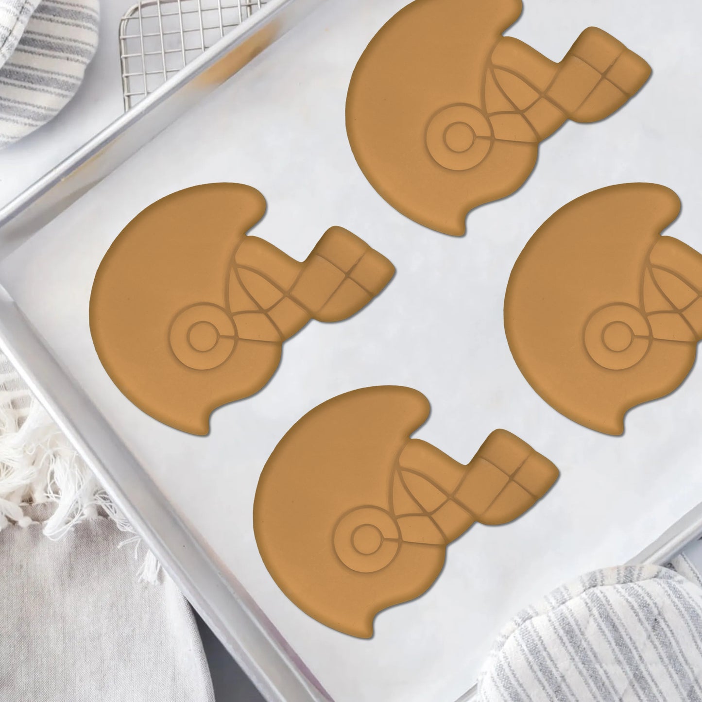 Football Helment Cookie Cutter