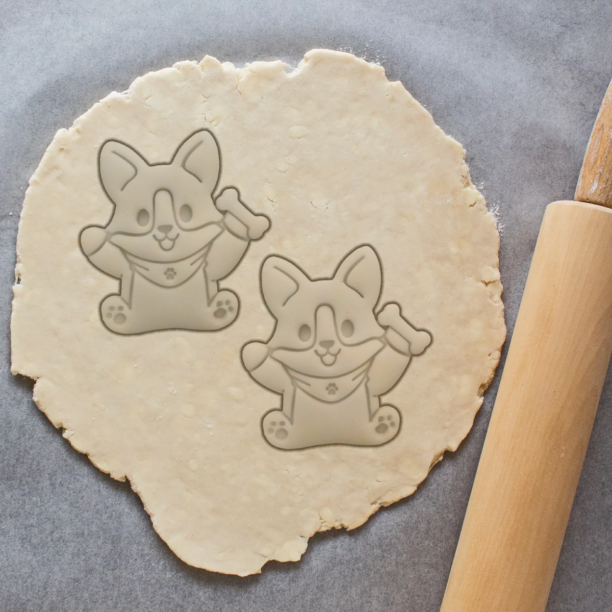 Corgi Cookie Cutter Position1