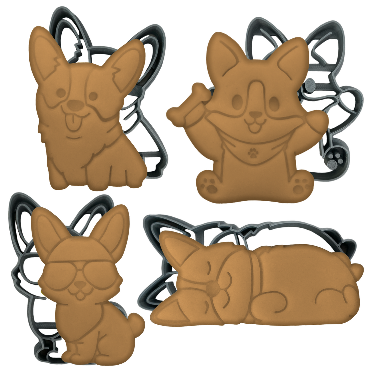 Corgi Cookie Cutters - Set of 4